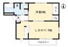 カサヤハイツ　B棟 1LDKの間取り