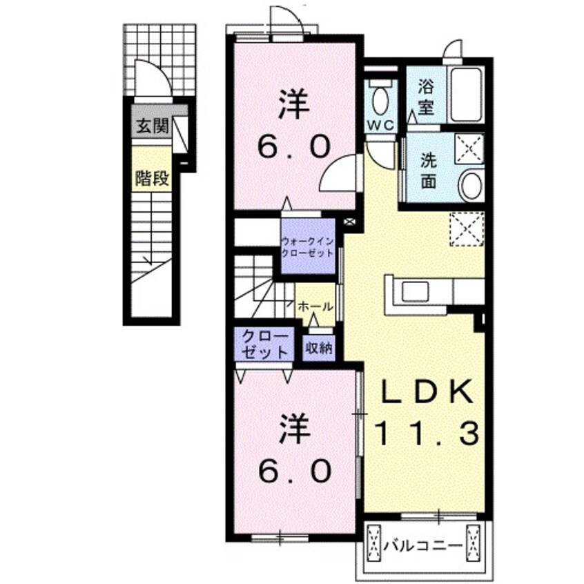 間取図 テ・ルサーマ　Ｄ