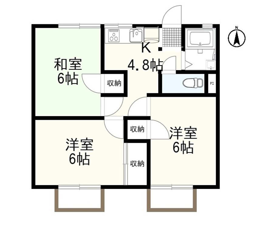 間取図 パナハイツ　T＆K