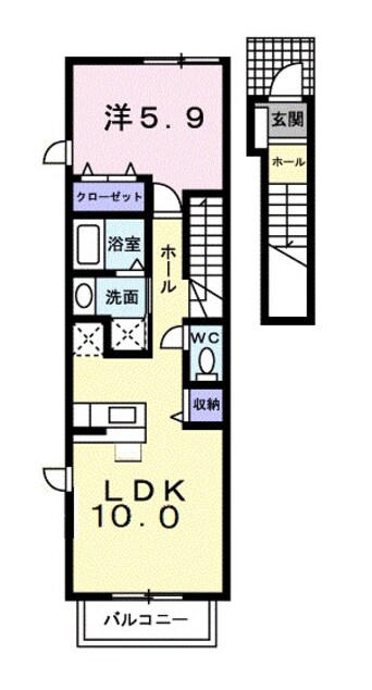 間取図 イーストニュータウンＡ