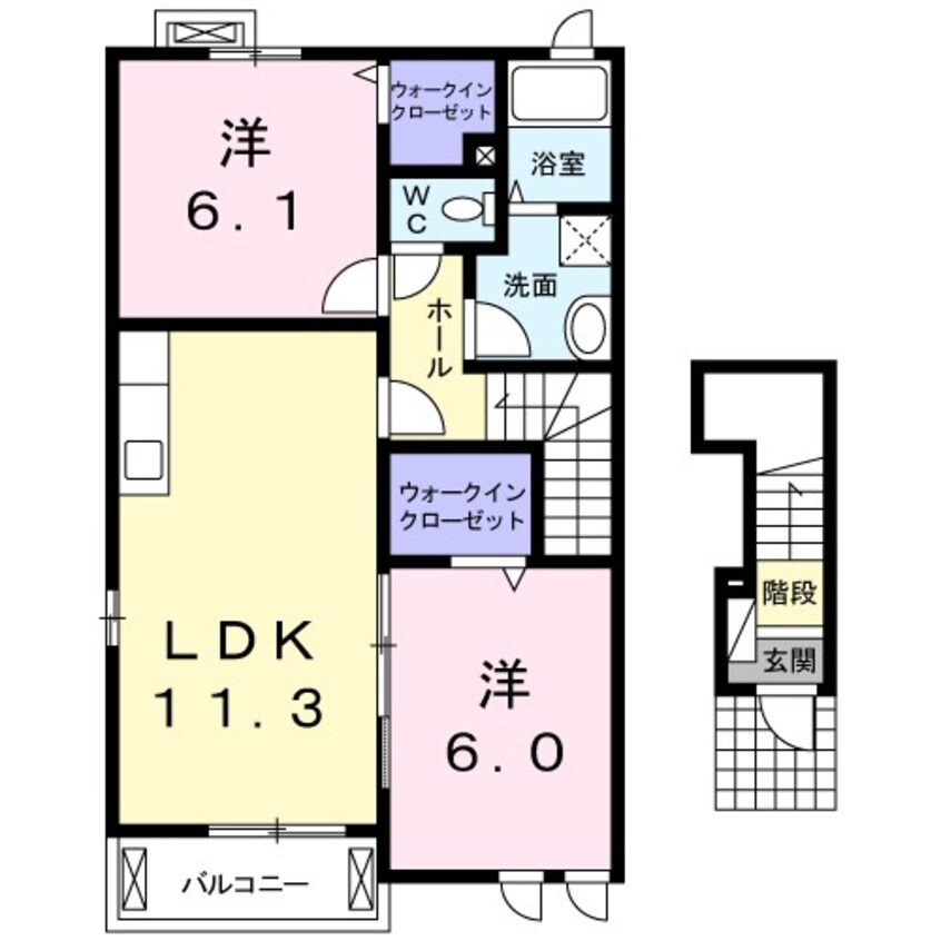 間取図 パルコートＡ
