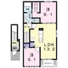 マーベラス　Ａ 2LDKの間取り
