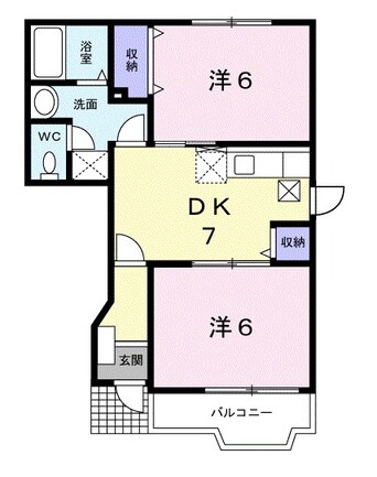 間取図 グリーンパークオークスＡ
