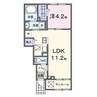 ベル　セゾン 1LDKの間取り