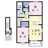 コレットＢ 2LDKの間取り