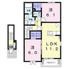 コレットＡ 2LDKの間取り