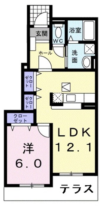 間取図 パルテノンＢ