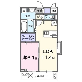 間取図 クラール　大島　Ａ