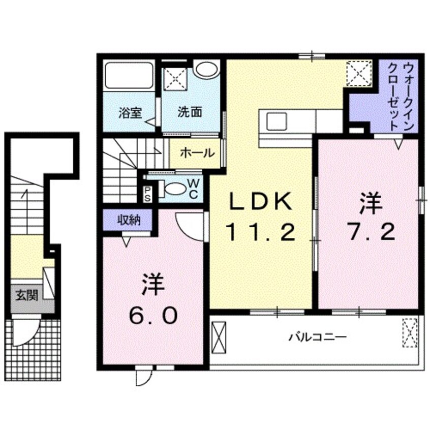 間取図 アルカンシェルＡ