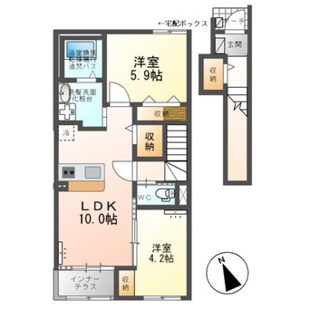 間取図 ルミナスＡ