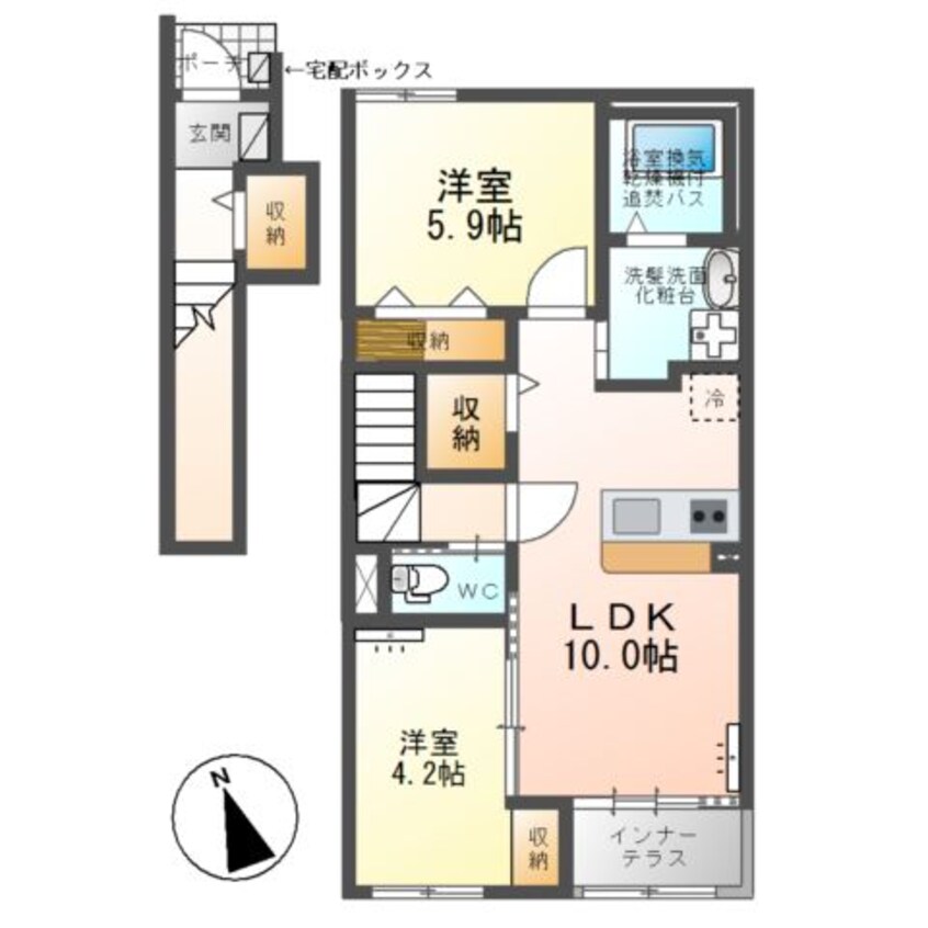 間取図 ルミナスＡ