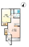 ブランシェ 1LDKの間取り