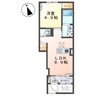 ユーパークウーノ 1LDKの間取り