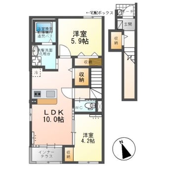 間取図 ルミナスＡ