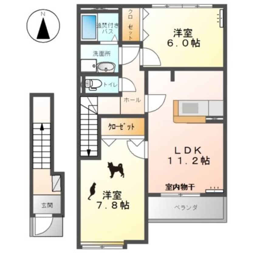 間取図 アラモード　スクエア