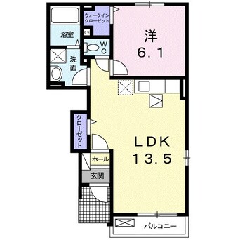 間取図 ラフィネ　メゾンＢ