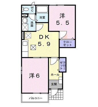 間取図 パークメゾン末広Ｂ