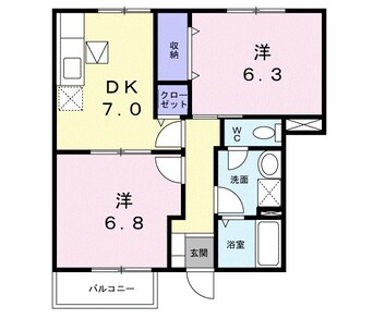間取図 ハーモニウエストＥ