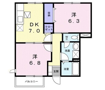 間取図 ハーモニウエストＣ