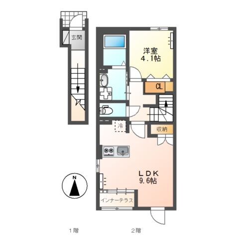 間取り図 仮）太田市西新町新築アパート