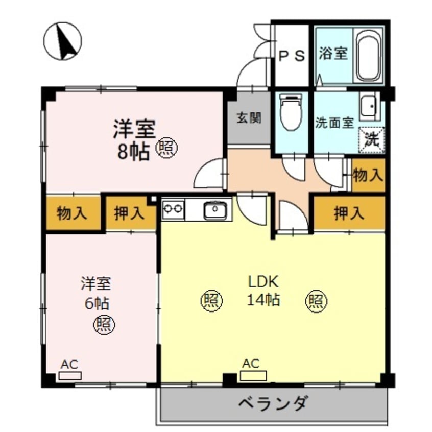 間取図 メゾン嵐山
