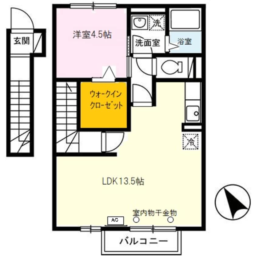 間取図 モダンコート東阿保