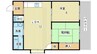 大西マンション 2LDKの間取り
