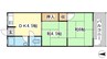 かもめ荘 2DKの間取り