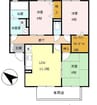 グレイスコート　D棟 3LDKの間取り