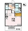 エマーブル福田 1Rの間取り