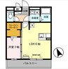 セジュール白浜　A棟 1LDKの間取り