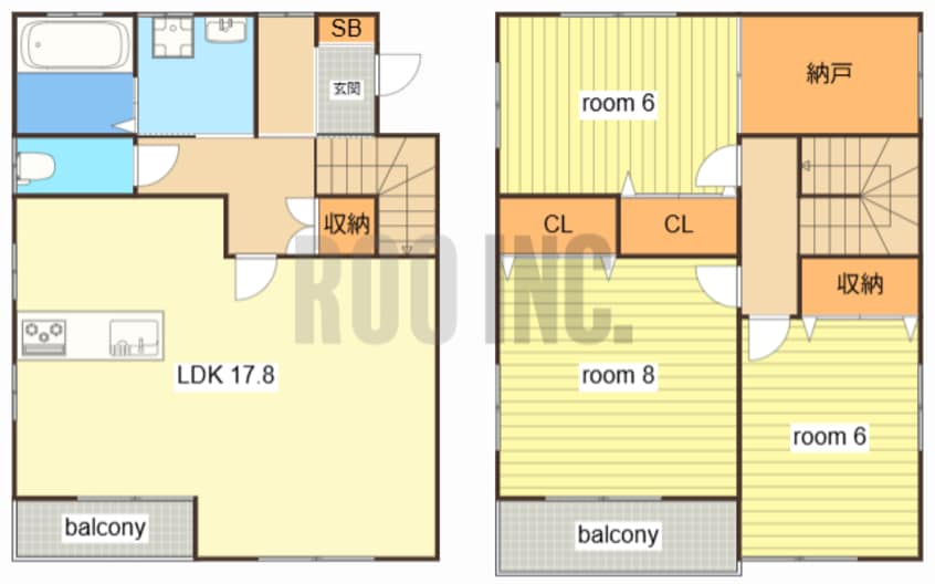 間取図 構3丁目貸家