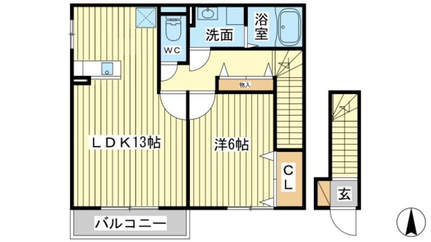 間取図 リバーサイド中野田
