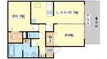 ラフィエール 2LDKの間取り