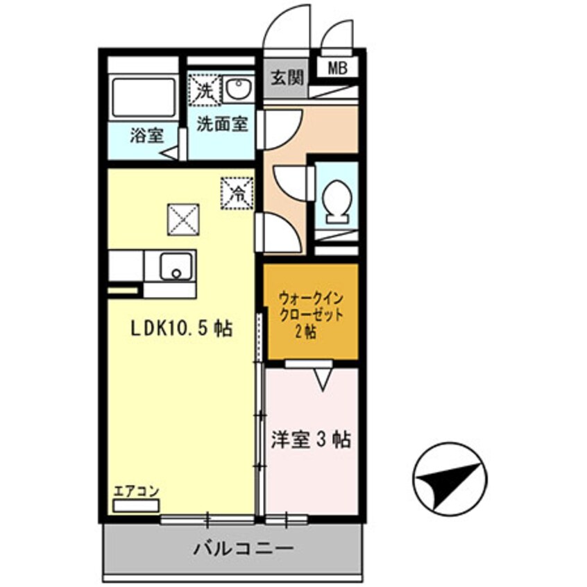 間取図 セジュール東阿保　Ａ棟