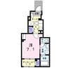 アネモスヒルズ姫路早瀬Ⅰ 1Kの間取り