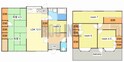 妻鹿戸建の間取図