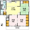 ドミール梅原 3LDKの間取り