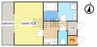 APEX姫路 1Kの間取り