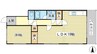ハイツガルム 1LDKの間取り