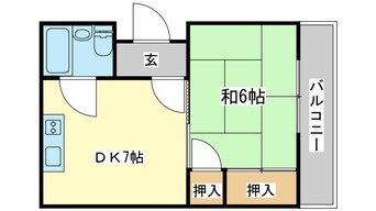 間取図 シャトー睦