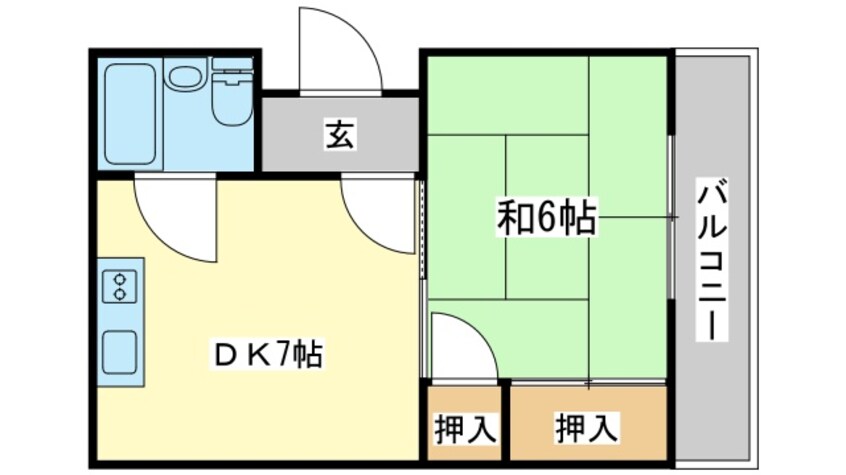 間取図 シャトー睦