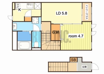 間取図 アンジェ大谷