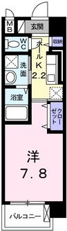 ＲＵＴＳ　総社本町 1Kの間取り