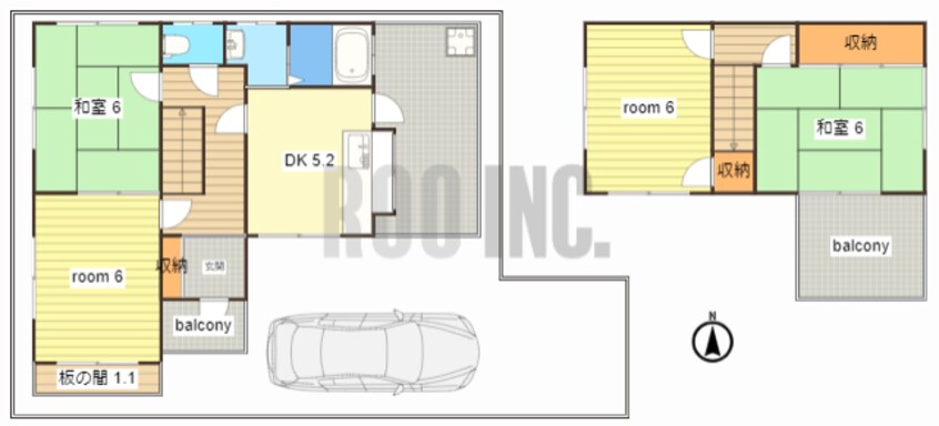 間取図 高浜町貸家