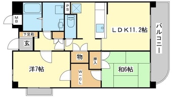 間取図 キャッスルコート安室