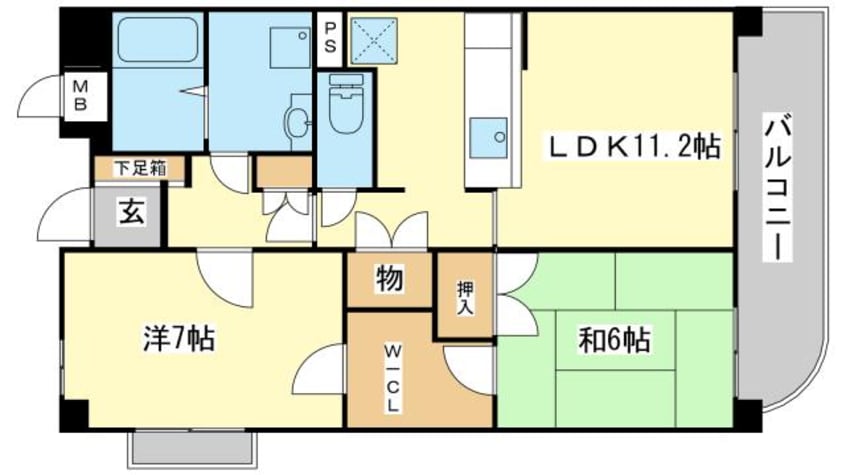 間取図 キャッスルコート安室