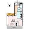 セジュール町坪 1Rの間取り