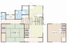 新在家中の町貸家 2LDKの間取り