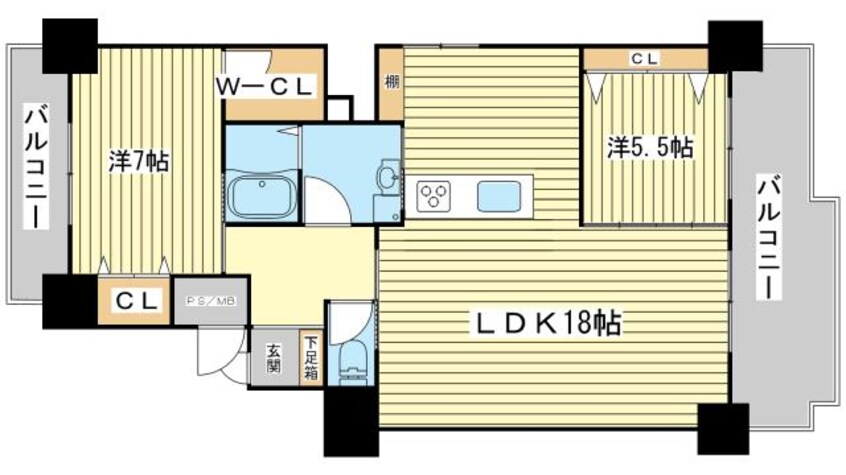 間取図 マンション優雅Ⅲ